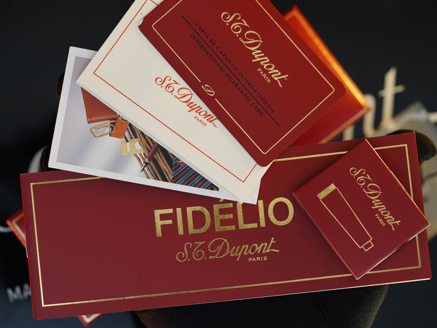 Vintage 1980 S.T. Dupont Fidelio Fountain Pen – Rare Natural Lacquer – 14K Solid Gold Nib – Luxury Collectible