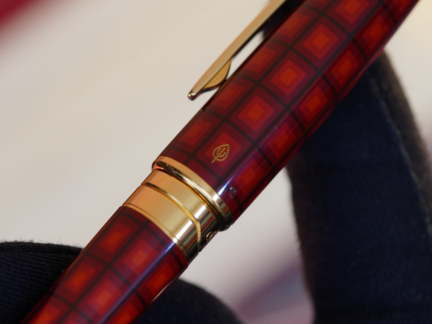 Vintage St Dupont Olympio Limited Vertigo Natural Lacquer Luxury 18k Solid Gold F Fountain Pen