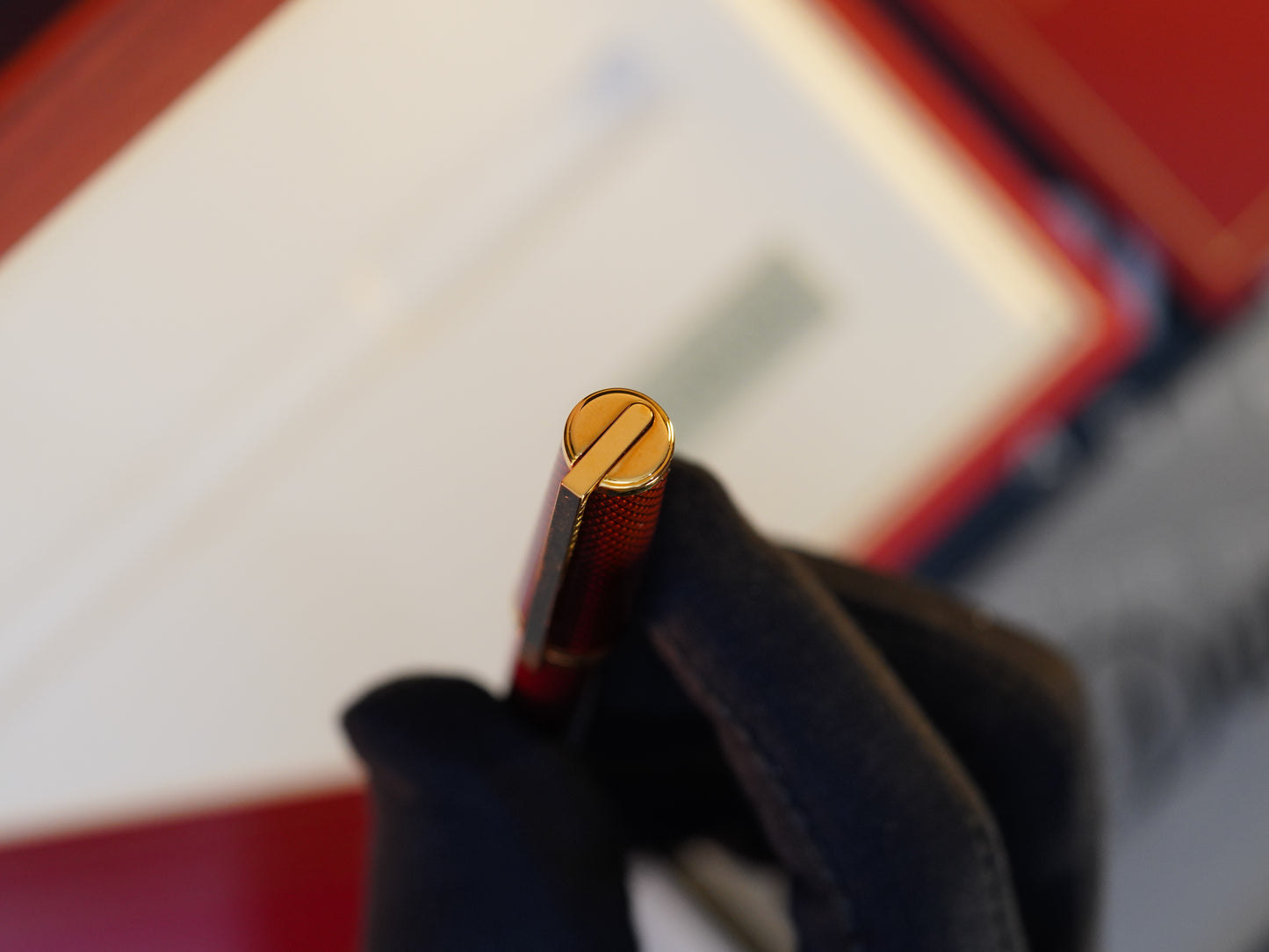 Vintage St Dupont Luxury Ambre Chairman Natural Lacquer 18k Solid Gold M Fountain Pen
