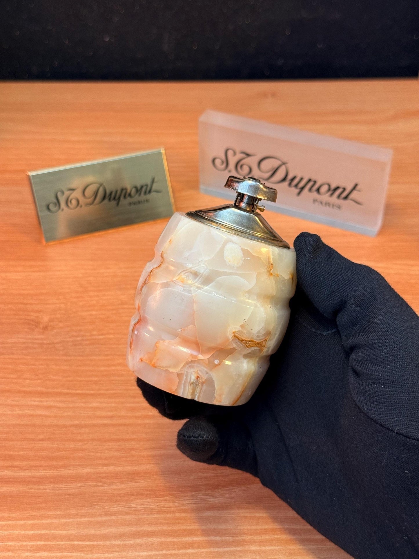Vintage 1950 Butane Gas Real Stone Table lighter \ working perfect \ amazing decoration desk antique rare gift