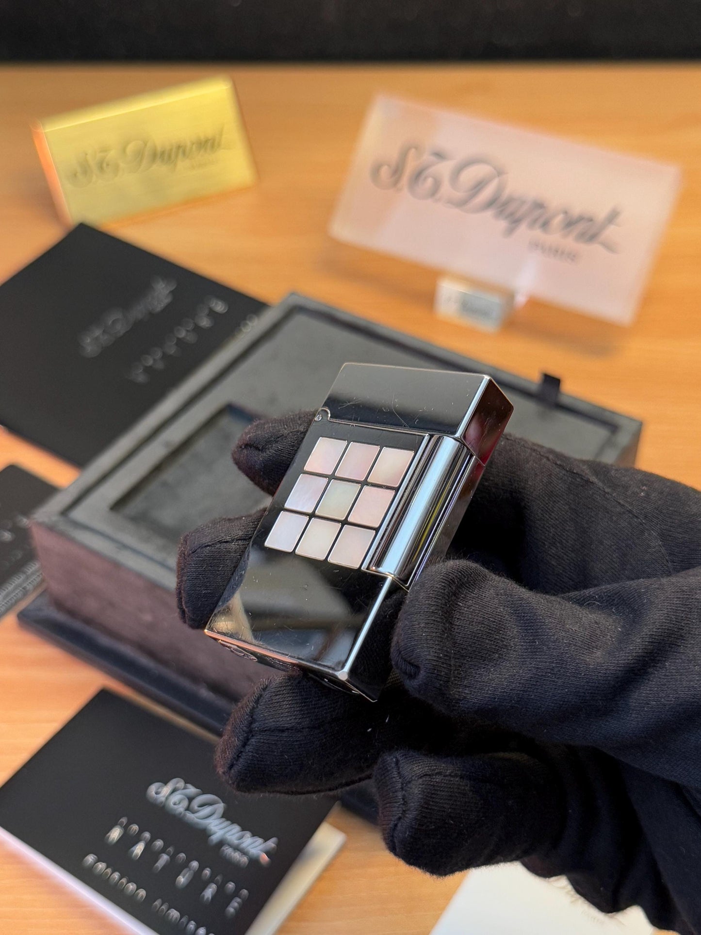 Vintage 2002 St Dupont Inspiration Nature Limited of 2000 in the world Palladium finish Mother of Pearl / with box and documents /pre-owned