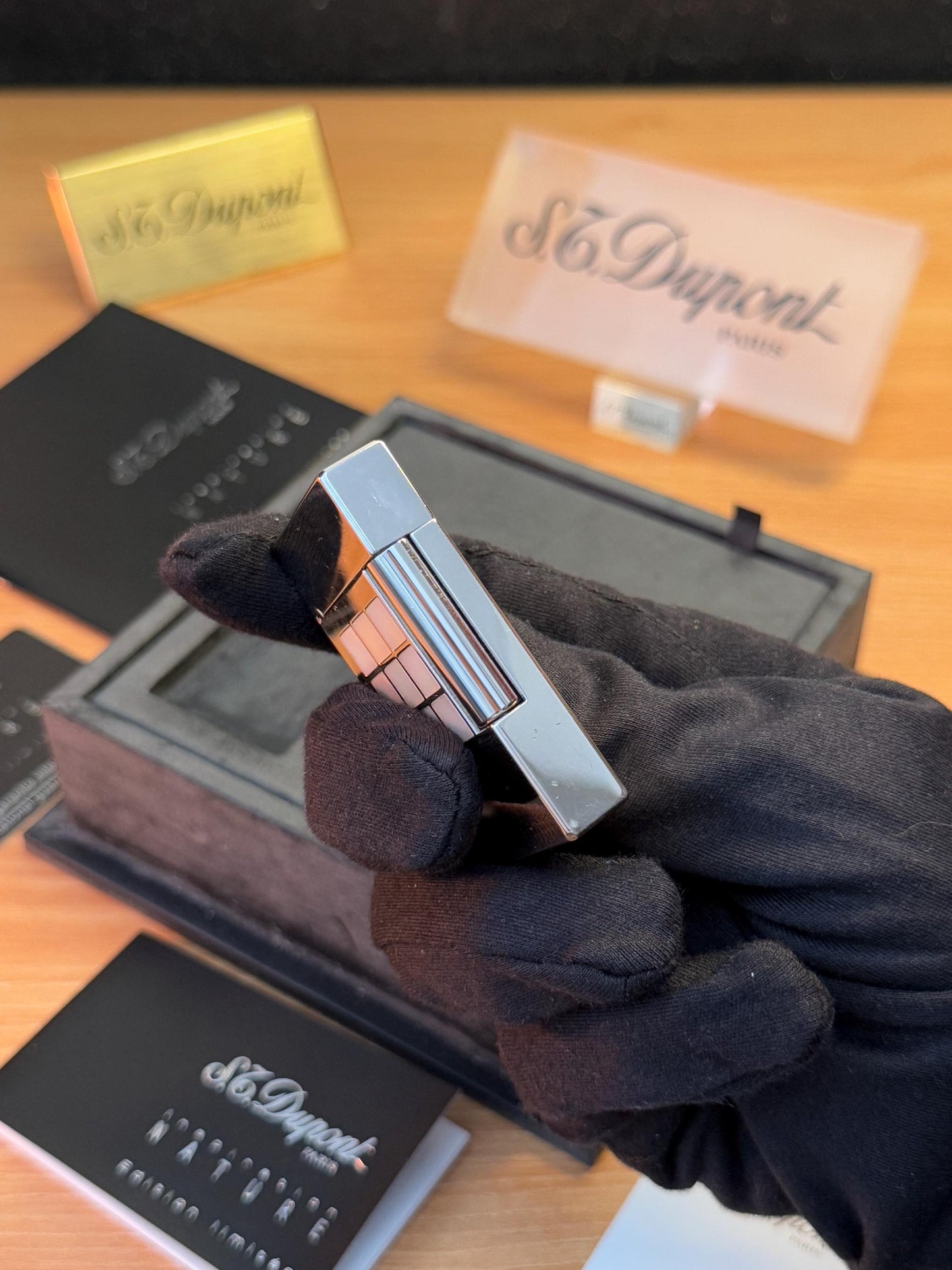 Vintage 2002 St Dupont Inspiration Nature Limited of 2000 in the world Palladium finish Mother of Pearl / with box and documents /pre-owned