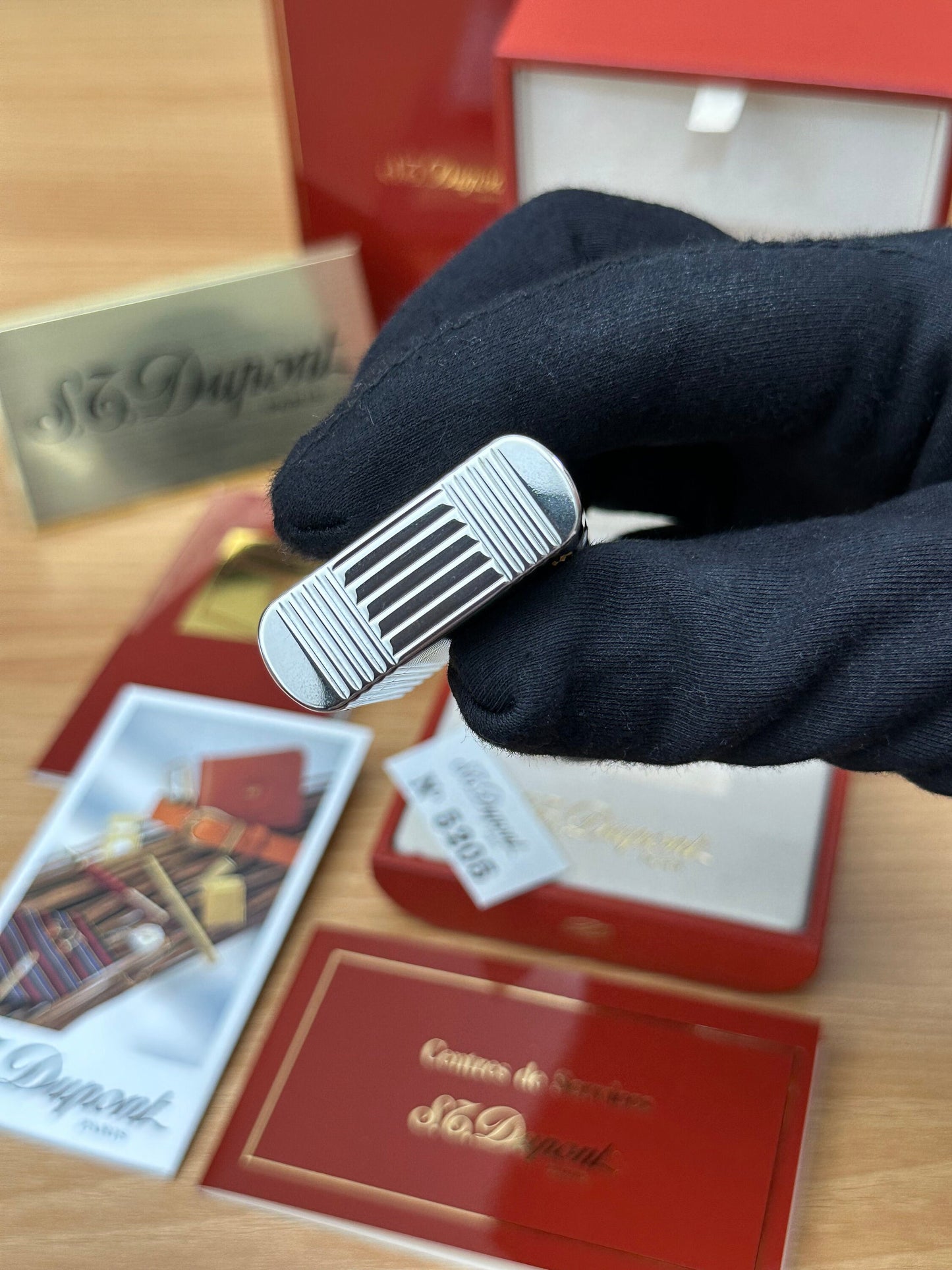Vintage 1990 St Dupont Soubreny Two tone Gold & Silver finish / full set will box and documents / Good Condition