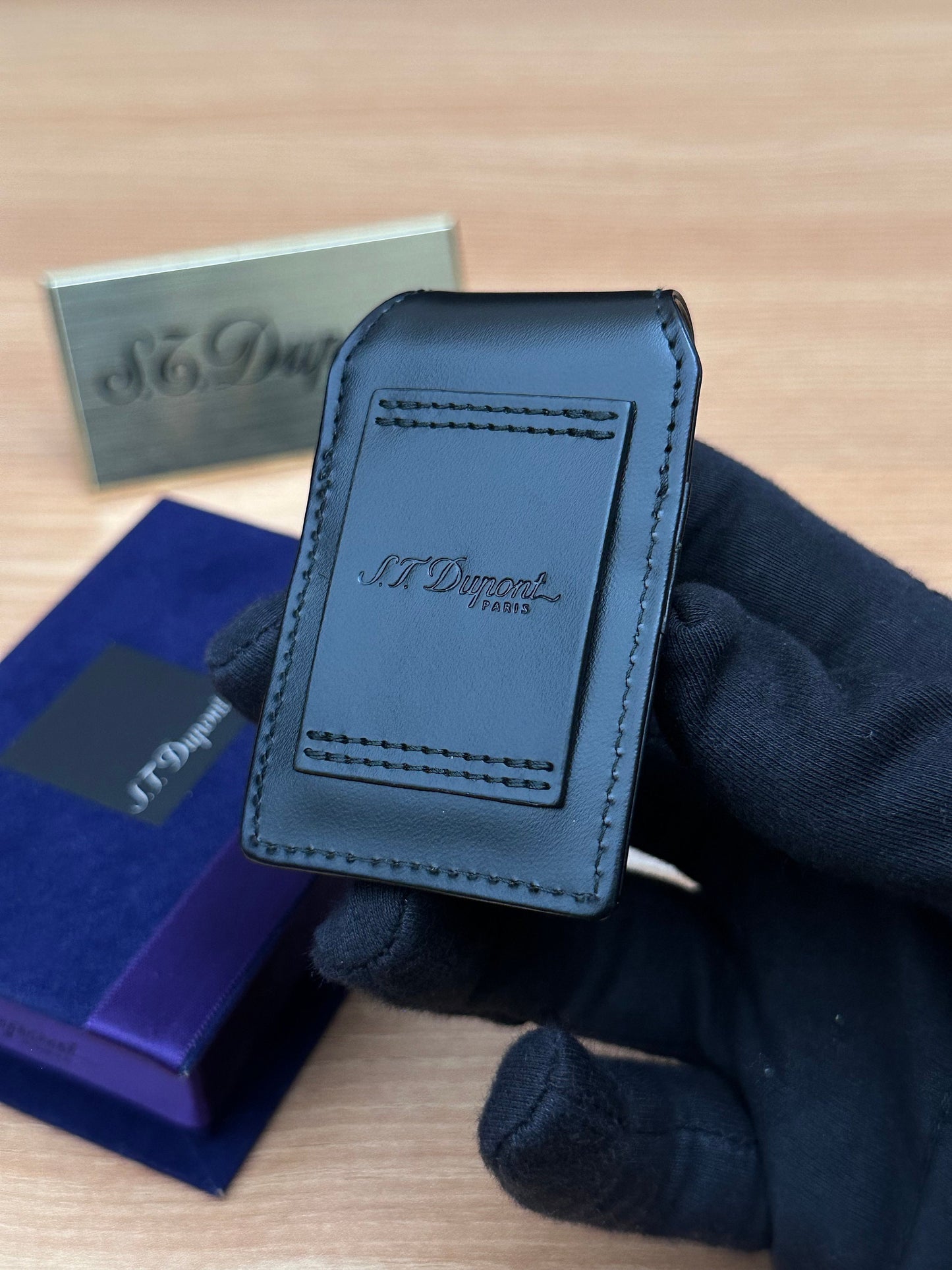 Authentic 1990 St Dupont lighter case for Line 1 model only large size / only case included / never used new with box
