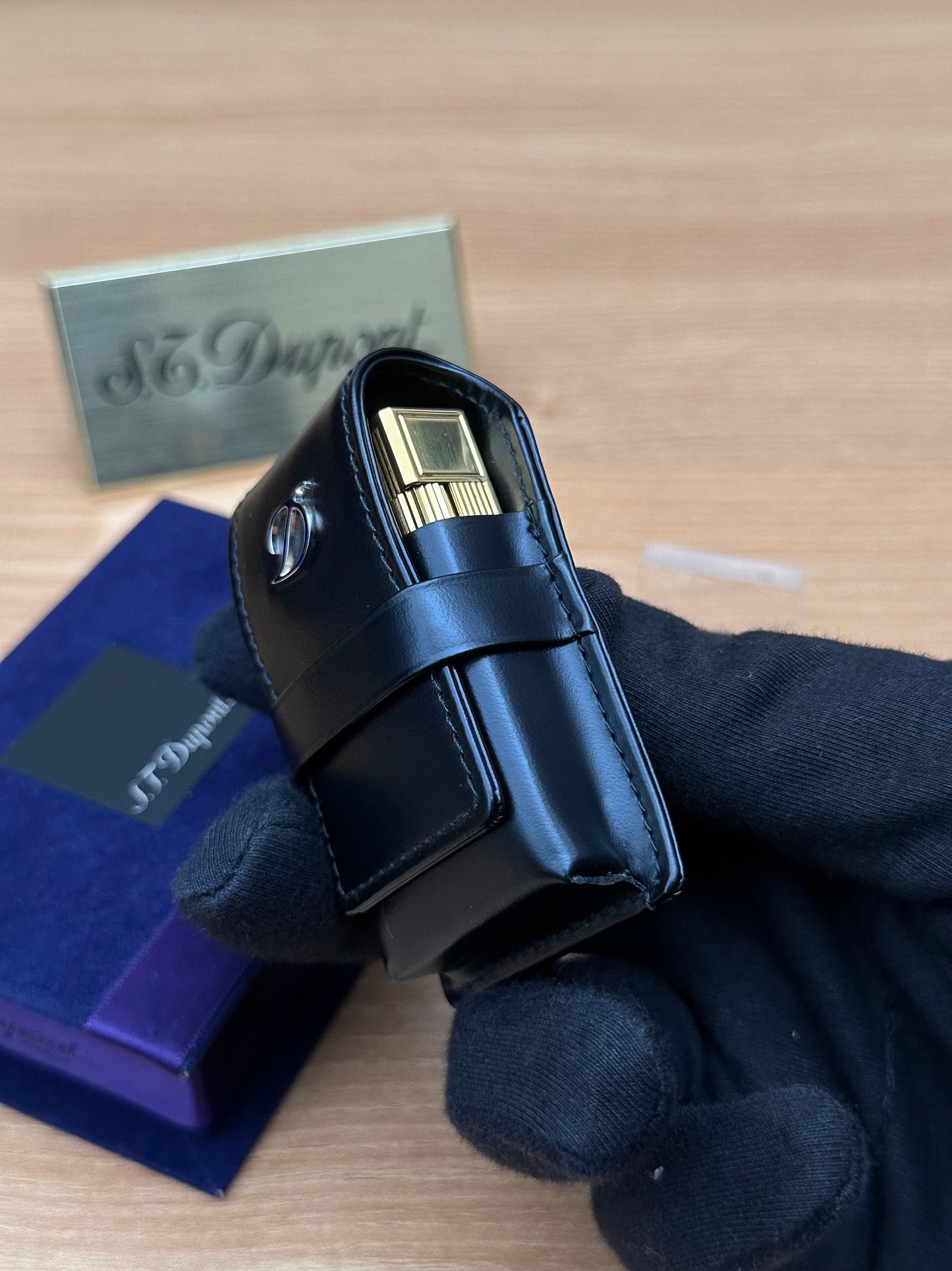 Authentic 1990 St Dupont lighter case for Line 1 model only large size / only case included / never used new with box