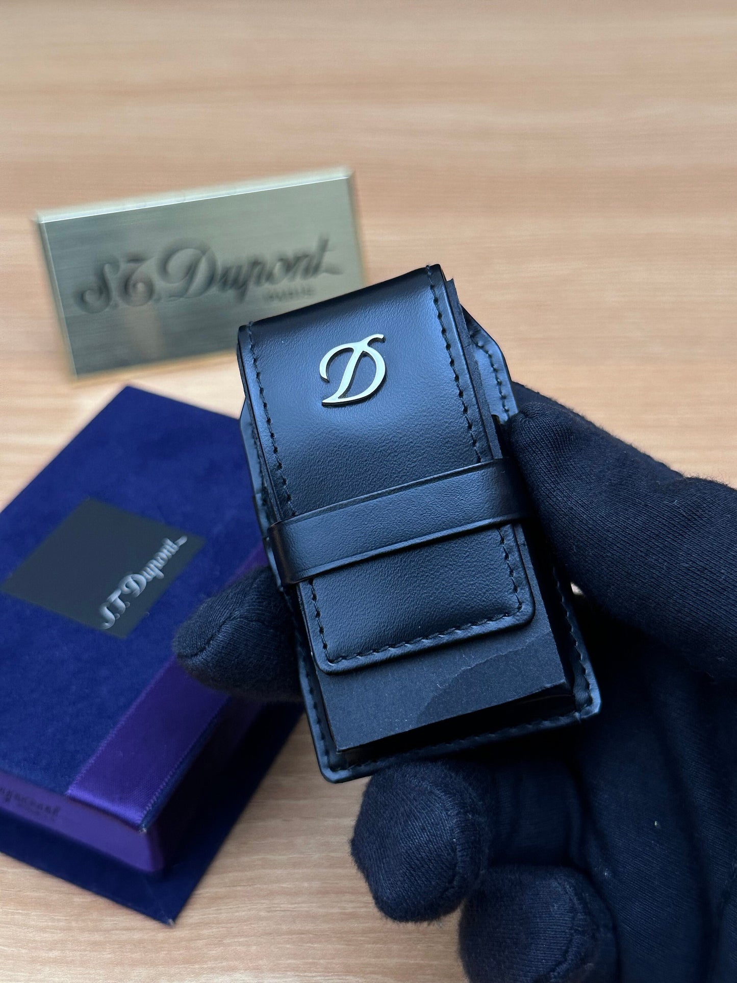 Authentic 1990 St Dupont lighter case for Line 1 model only large size / only case included / never used new with box