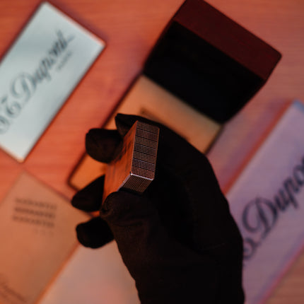 Vintage 1980 St Dupont Ligne 1 Heavy Silver Finish Small Size / with box and document