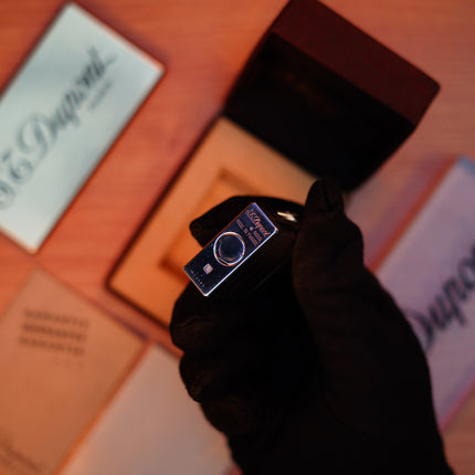 Vintage 1980 St Dupont Ligne 1 Heavy Silver Finish Small Size / with box and document