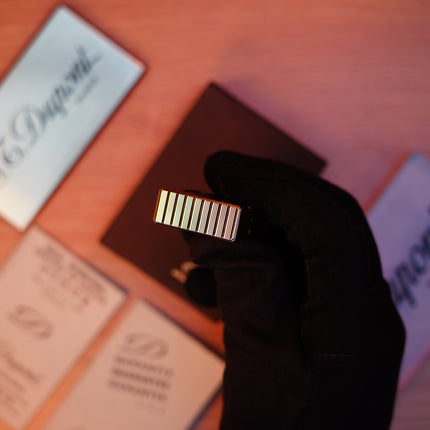 Vintage 1980 St Dupont Ligne 1 Heavy 24k Gold Finish Small Size / Full Set with box and document