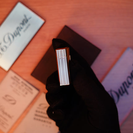 Vintage 1980 St Dupont Ligne 1 Heavy 24k Gold Finish Small Size / Full Set with box and document