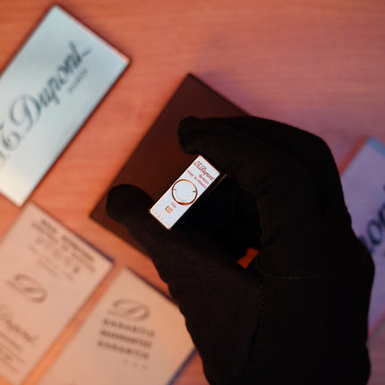 Vintage 1980 St Dupont Ligne 1 Heavy 24k Gold Finish Small Size / Full Set with box and document