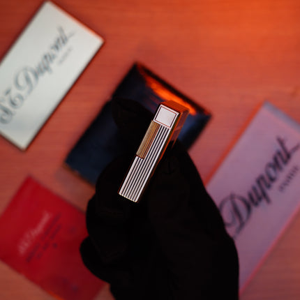 Vintage 1960 St Dupont Ligne 1 Heavy 24k Gold Finish and natural lacquer Large Size / Full Set with box and document