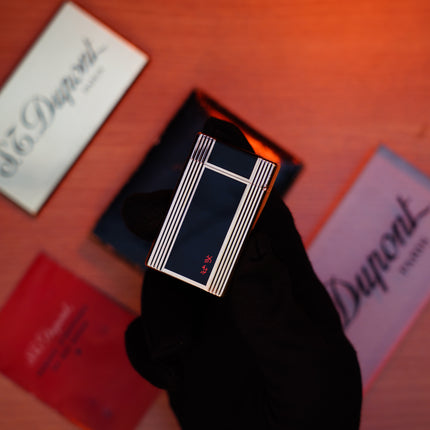 Vintage 1960 St Dupont Ligne 1 Heavy 24k Gold Finish and natural lacquer Large Size / Full Set with box and document