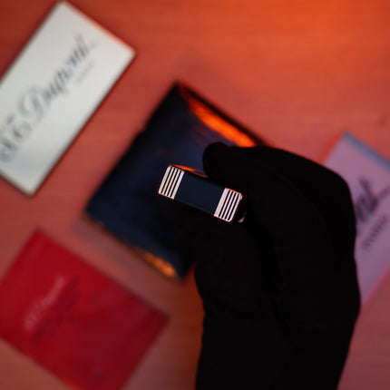 Vintage 1960 St Dupont Ligne 1 Heavy 24k Gold Finish and natural lacquer Large Size / Full Set with box and document