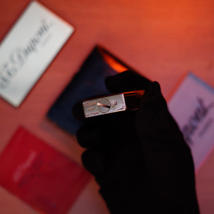 Vintage 1960 St Dupont Ligne 1 Heavy 24k Gold Finish and natural lacquer Large Size / Full Set with box and document