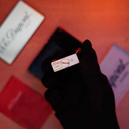 Vintage 1960 St Dupont Ligne 1 Heavy 24k Gold Finish and natural lacquer Large Size / Full Set with box and document