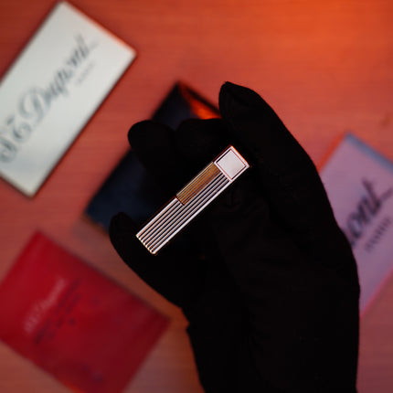 Vintage 1960 St Dupont Ligne 1 Heavy 24k Gold Finish and natural lacquer Large Size / Full Set with box and document