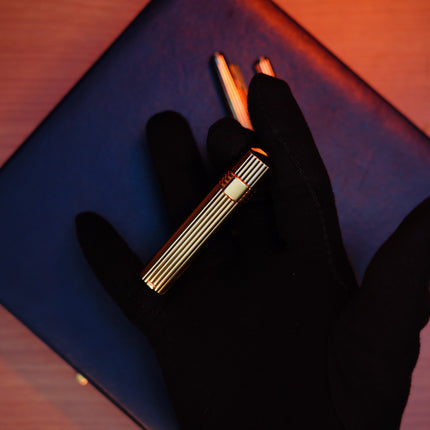 Vintage 1970 Christian Dior Vermill Solid 925 Sterling Silver Pens and lighter / rare gift set