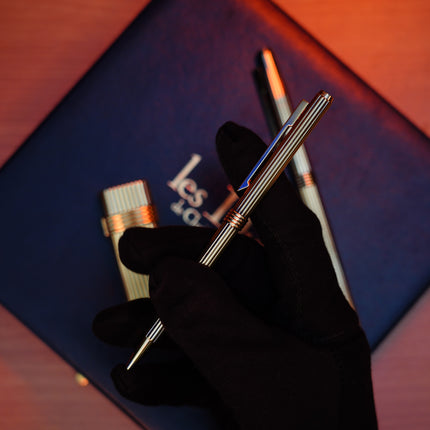 Vintage 1970 Christian Dior Vermill Solid 925 Sterling Silver Pens and lighter / rare gift set