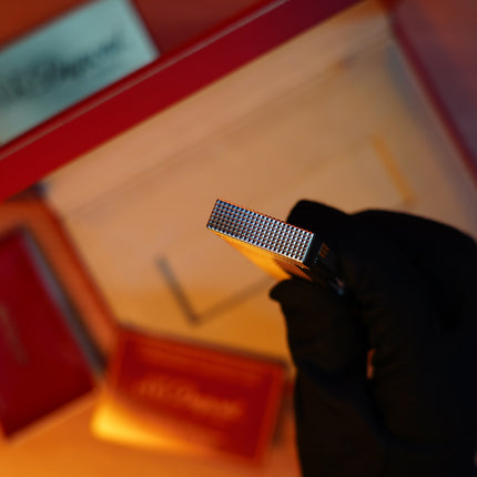 Vintage S.T. Dupont Ligne 2 Table Lighter – 1980 Heavy Silver Finish