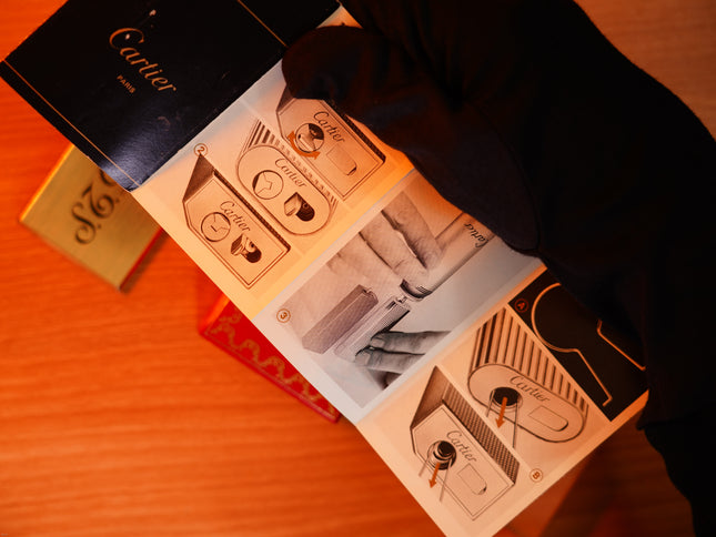 Vintage 1970 Cartier Lighter – Early Natural Lacquer, Light Gray