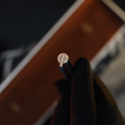 Vintage 1970 S.T. Dupont Luxury Fountain Pen – Solid 925 Sterling Silver - 18K Solid Gold Nib - Vertical Line