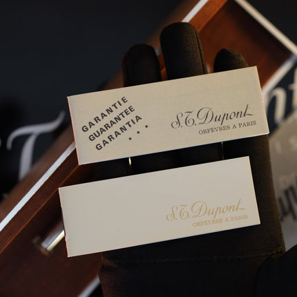 Vintage 1970 S.T. Dupont Luxury Fountain Pen – Solid 925 Sterling Silver - 18K Solid Gold Nib - Vertical Line