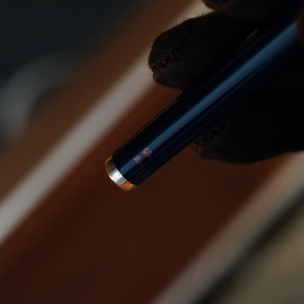 Vintage 1970 S.T. Dupont Fountain Pen – 925 Sterling Silver & Natural Lacquer – 18K Solid Gold Nib – Luxury Collectible