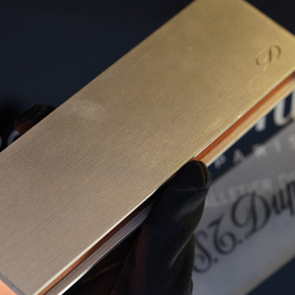 Vintage 1970 S.T. Dupont Fountain Pen – 925 Sterling Silver & Natural Lacquer – 18K Solid Gold Nib – Luxury Collectible