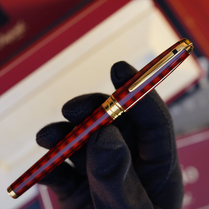 Vintage St Dupont Olympio Limited Vertigo Natural Lacquer Luxury 18k Solid Gold F Fountain Pen