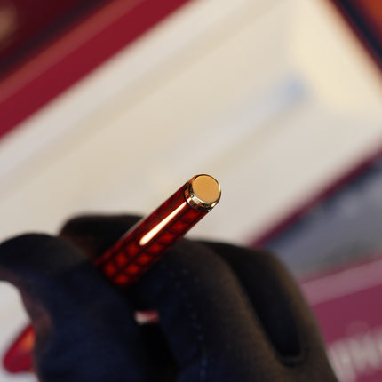 Vintage St Dupont Olympio Limited Vertigo Natural Lacquer Luxury 18k Solid Gold F Fountain Pen