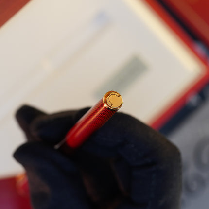 Vintage St Dupont Luxury Ambre Chairman Natural Lacquer 18k Solid Gold M Fountain Pen