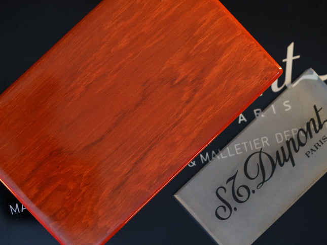 Vintage St Dupont Luxury Ambre Chairman Natural Lacquer 18k Solid Gold M Fountain Pen