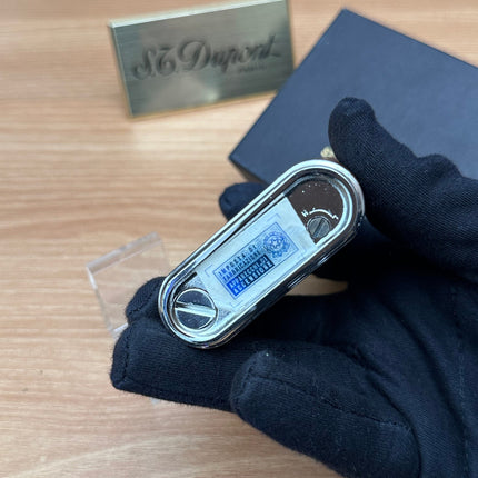 Vintage 1980 ESERCITO table lighter with leather design \ with box never used \ working perfect for cigar & table decor