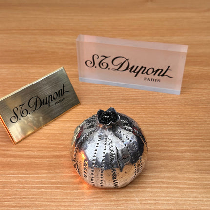 Vintage solid italian Silver Pomegranate with hallmark \ fantastic condition \ impossible to find \ perfect decoration set antique