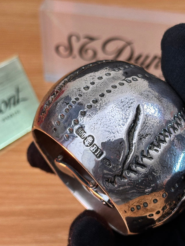 Vintage solid italian Silver Pomegranate with hallmark \ fantastic condition \ impossible to find \ perfect decoration set antique