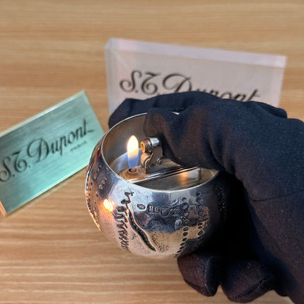 Vintage solid italian Silver Pomegranate with hallmark \ fantastic condition \ impossible to find \ perfect decoration set antique