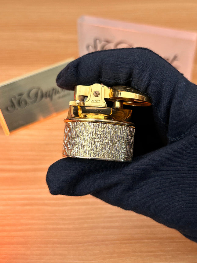 Vintage 1970 Corona Solid 18k Gold basket pattern with 750 hallmark \ fantastic condition \ working perfect amazing decoration