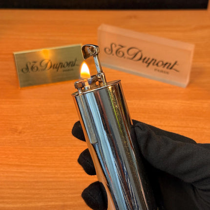 Vintage 1950 Dunhill Parker Roller Beacon Trade Mark Made In England / petrol table lighter / missing screw on top working amazing