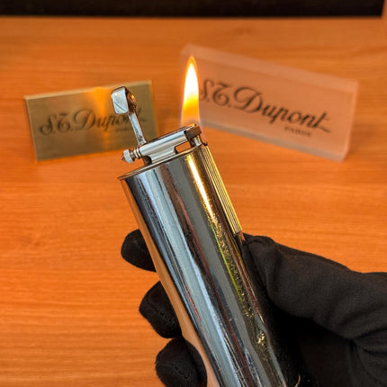 Vintage 1950 Dunhill Parker Roller Beacon Trade Mark Made In England / petrol table lighter / missing screw on top working amazing