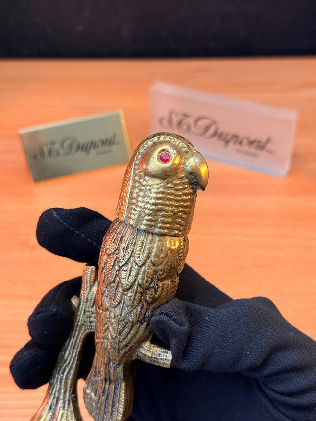 Antique 1945 Solid Bronze The Owl Hidden Lighter Heavy ~600 grams \ perfect rare decorative italian Bronze \ hidden decoration desk table