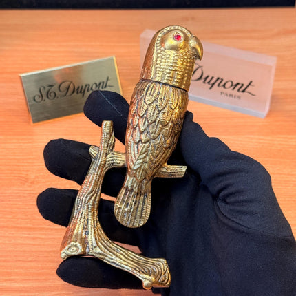 Antique 1945 Solid Bronze The Owl Hidden Lighter Heavy ~600 grams \ perfect rare decorative italian Bronze \ hidden decoration desk table