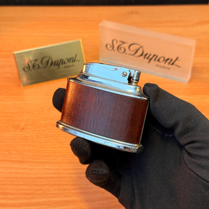 Antique 1941 Ronson Senator Desk Lighter petrol lighter\ working perfect designed with real wood England \ Rare gift decoration antique item