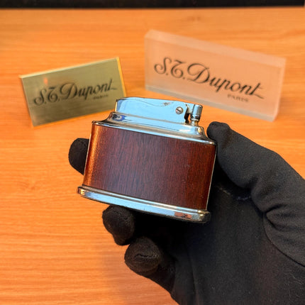 Antique 1941 Ronson Senator Desk Lighter petrol lighter\ working perfect designed with real wood England \ Rare gift decoration antique item