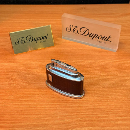 Antique 1941 Ronson Senator Desk Lighter petrol lighter\ working perfect designed with real wood England \ Rare gift decoration antique item