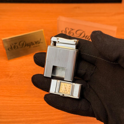 Vintage 1960 Colibri Luxury Watch Lighter Swiss Made / amazing condition \ works perfectly both watch and the lighter \ amazing unique gift
