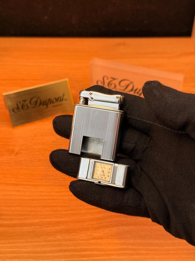 Vintage 1960 Colibri Luxury Watch Lighter Swiss Made / amazing condition \ works perfectly both watch and the lighter \ amazing unique gift