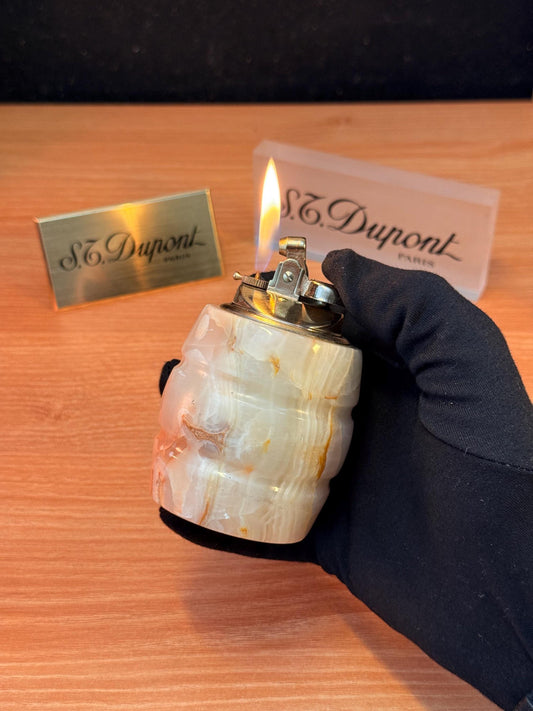 Vintage 1950 Butane Gas Real Stone Table lighter \ working perfect \ amazing decoration desk antique rare gift