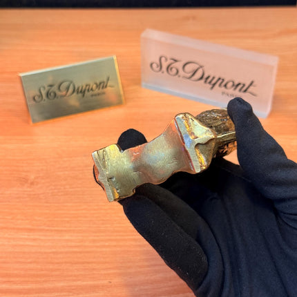 Antique 1945 Solid Bronze The Owl Hidden Lighter Heavy ~600 grams \ perfect rare decorative italian Bronze \ hidden decoration desk table