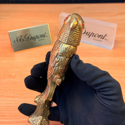 Antique 1945 Solid Bronze The Owl Hidden Lighter Heavy ~600 grams \ perfect rare decorative italian Bronze \ hidden decoration desk table